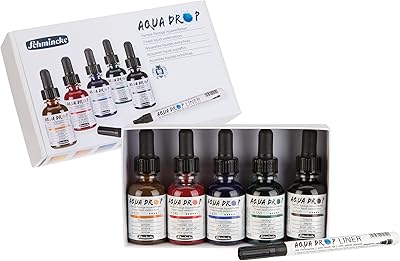Make -up aqua drop watercolor liquid transparent 5 x 30 ml.. DIAYTAR NIGERIA brings the market to your fingertips with affordable prices and prompt delivery service.