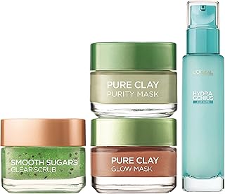 L'Oréal Paris 4 -piece gift box Night in pampering for girls, Night in Skin Pampering gift box.. DIAYTAR NIGERIA: Connecting Nigerians with their needs through our affordable and diverse marketplace.