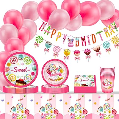 54 Candyland pieces pacifier theme party supplies candies birthday party tableware bonbons birthday party decorations birthday party bodies candlestick banners banner.. DIAYTAR NIGERIA: Connecting Nigerians with their needs through our affordable and diverse marketplace.