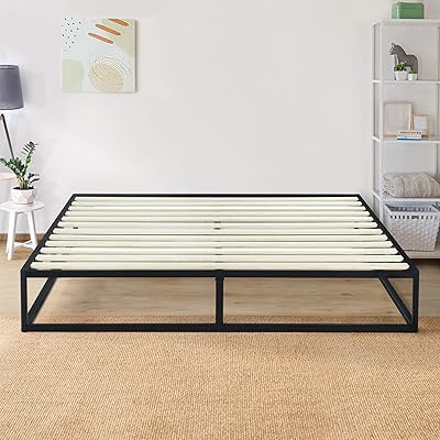Primasleep PR09BX01Q Robust 9 -inch metal box spring - Wooden slat support/storage under the bed, Queen, Black.. DIAYTAR NIGERIA: Where every shopping need is met with affordable prices and timely delivery.