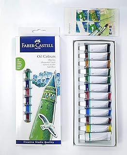 Faber-Castell 12-colored oil-in-beginner color set (12 x 12 ml).. DIAYTAR NIGERIA brings the joy of affordable shopping to your fingertips with delivery in less than 8 days.
