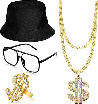 Set of hip hop costumes from the 80s and 90s accessories.. From fashion to electronics, DIAYTAR Nigeria brings it all to your doorstep — fast, easy, and affordable.