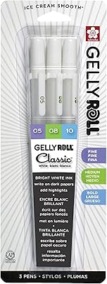 SAKURA Classic Gelly ROLL SAKURA Pens, White 05.08,10.. Quick delivery. Quality products. Great deals. That’s DIAYTAR Nigeria.