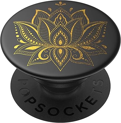 Popsockets: phone handle with stretchy crutch, phone popsocket - Prana Gold Black.. Experience convenient online shopping on DIAYTAR Nigeria — wide selection and affordable delivery.