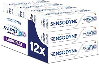 Sensodyne toothpaste with fast, multi-package, enamel care, strong teeth repair and fresh breath, original 75 ml, pack of 12.. DIAYTAR NIGERIA delivers happiness in 5-8 days with our affordable and diverse product range.
