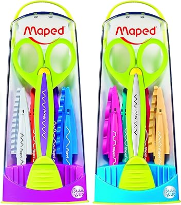 Maped manual scissors with quick change with 5 blades, for children, 5 inches, blunt point, for right and left hand (60,1005).. Experience the simplicity of DIAYTAR NIGERIA's extensive marketplace with delivery within 8 days.