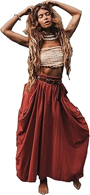 Long Thalata bohème skirt for women with pockets, bohemian hippie gypsy skirt in organic cotton, one size.. DIAYTAR NIGERIA delivers on our promise of variety, affordability, and prompt nationwide service.