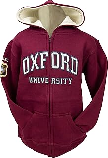 Zipped hooded sweatshirt under license Oxford University or 129 - Bordeaux.. Shop smarter with DIAYTAR NIGERIA's comprehensive catalog and budget-friendly 5-8 day delivery.