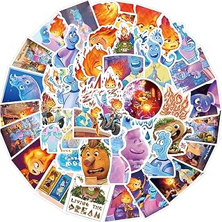 50pccs Elemental Sticker impermeable removable cute and elegant for adolescents, adapted to boys and girls on water bottles, bikes, mobile phones, guitar, sustainable vinyl suitcase.. Need it fast? Need it cheap? Choose DIAYTAR Nigeria.