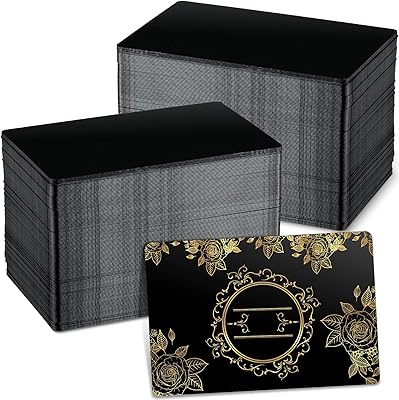 Marspark 300 pieces of virgin metal engraving in versatile aluminum aluminum for business cards for CNC laser engraving, thickness 0.21 mm/0.01 ince (black).. DIAYTAR NIGERIA: Connecting Nigerians with their needs through our affordable and diverse marketplace.