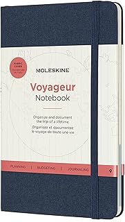 Moleskine traveler travel diary, 11.5 x 18 cm format, rigid fabric cover and elastic closure - ocean blue.. Your complete retail destination, DIAYTAR NIGERIA combines extensive variety with prompt delivery.