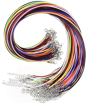 Cirée collier cord with clasp, 50 wire wire pieces for necklaces, bracelets, cord, rope, imitation leather, pearl wire, clasp wire for the manufacture of jewelry.. Shop across categories with ease at DIAYTAR NIGERIA, delivering affordability within the week.