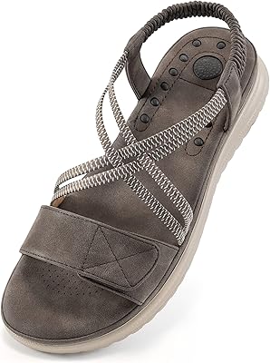 Hiking sandals for women, comfortable walking sandals with support from the arch and strap adjustable for women, light sports sandals for open -air adventures.. Affordable online shopping is just a click away with DIAYTAR Nigeria.