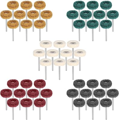 Polishing grinding set, woolen felt -felt brush with 1/8 "3 mm abrasive head for electrical rotary tools and hand drill (50 pieces).. DIAYTAR NIGERIA: Where thousands of products meet affordable prices and reliable 5-8 day delivery.