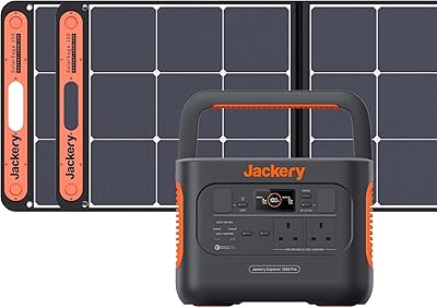 SOLAR GENERTER JACKERY 1000 PRO 200 W, 1,002 Wh with 2 100 W solar panels, 1.8 hour AC fast charge, two PD 100 W ports, power supply and power failures.. Experience retail therapy without the financial stress at DIAYTAR NIGERIA's budget-friendly marketplace.