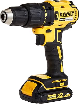 Compact drill DEWALT 18 V 13 m 13 mm, engine without broom, 2 lithium-ion batteries 1.5 Ah, with charger and toolbox to pierce in masonry, wood and metal, yellow/black, DCD778S2-GB warranty 3 years.. Nigeria's most diverse e-commerce platform delivers quality and affordability to your doorstep in 5-8 days.