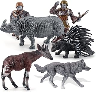 LC JOY CREE 6 "Large Wild animal figurines, Indian model Rhinoceros Okapi, Pork-Epic gray wolf figurine, ORANG-OUTAN Warrier figurine, Birthday Gift for Boys.. Nigeria's e-commerce leader delivers unmatched variety and value to your doorstep in just 5-8 days.