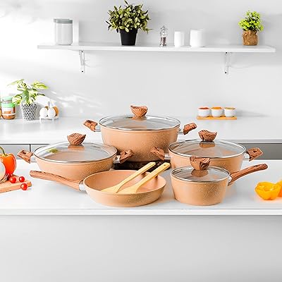 Set of pans and non -stick stoves Delcasa Essential 11 Pieces Battery.. From daily deals to exclusive products — DIAYTAR Nigeria has you covered.