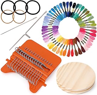 Mini Kaido weaving job to withdraw 14 hooks with 50 color threads for fast beginners, mini weaving tool for DIY of art patterns, repair of clothing.. Shop with purpose at DIAYTAR NIGERIA and receive quality products at budget rates within 8 days.