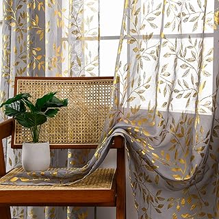 Soto Home Set of transparent curtains with 2 panels 2134 cm long with print.. DIAYTAR NIGERIA makes online shopping accessible to all with budget-friendly prices and reliable delivery.