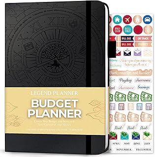 Legend budget planning notebook - Luxury organizer and financial planner and budget book. Financial planning book and monitoring of expenses for the monthly house budget and personal finances - black.. DIAYTAR NIGERIA delivers on every promise with our affordable prices and nationwide delivery service.
