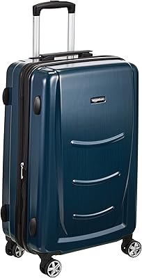 Amazonbasics rigid luggage with rolls on wheels, dark blue, 28 \ ".. Shop with purpose at DIAYTAR NIGERIA and discover a world of products at budget-friendly prices.