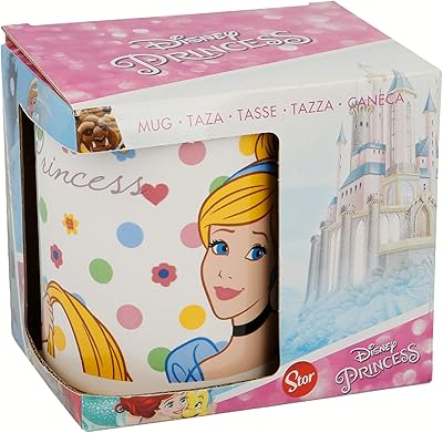 Disney princess ceramic cup, 325 ml, white.. DIAYTAR NIGERIA: Nigeria's answer to affordable online shopping with reliable 5-8 day delivery guarantee.