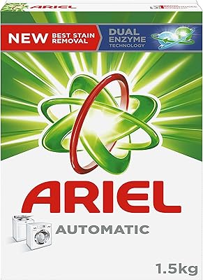 Ariel powder laundry detergent for automatic washing machines 1.5 kg.. DIAYTAR NIGERIA delivers more than expected with our extensive catalog and 5-8 day delivery service.