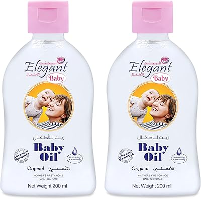 Elegant baby oil with original vitamin E - 200 ml - Twin Pack (2 2) Excellent natural oil to nourish sensitive skin | Best Massage oil for babies.. Shop with purpose at DIAYTAR NIGERIA and receive quality products at budget rates within 8 days.