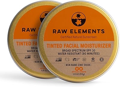 Natural sunscreen certified moisturizer tinted for the face Raw Elements | zinc oxide.. Experience the convenience of boundless shopping with DIAYTAR NIGERIA's vast selection and quick delivery.