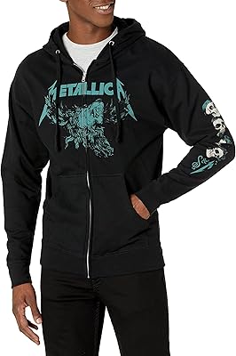 Metallica adult unisex s & m2 hooded sweatshirt.. Your complete e-commerce destination, DIAYTAR NIGERIA combines variety with budget-friendly nationwide shipping.
