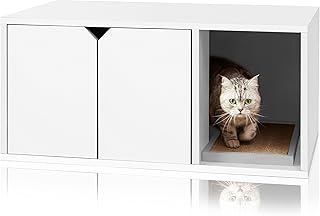 Ecological litter tray for cats y basics (made from cardboard with non -toxic and durable zipper), white.. DIAYTAR NIGERIA: Your partner in affordable online retail with reliable delivery across the nation.