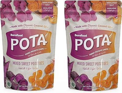 BARE FOOD Healthy Soft -free organic Potato Chips, light and spicy potatoes (pack of 2, 50 g each) (Himalayan salt).. Nigeria's most diverse e-commerce platform delivers quality and affordability to your doorstep in 5-8 days.