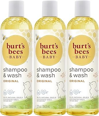 Shampoo and baby cleaner Burt's Bees, tears without tears, natural care for baby, original, 354 ml (3) package (3).. Order now, relax later — DIAYTAR Nigeria ships in 5 to 8 days.