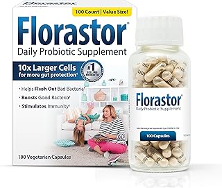 Probiotic supplement Daily Florestor for women and men, proven to support digestive health, Saccharomyces Boulardii CNCM I-745 (100 capsules).. From phone accessories to home decor — DIAYTAR Nigeria ships it fast.