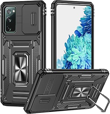 Sliding camera shell for Samsung Galaxy M52 5G, crutch with integrated magnetic ring that pivots 360 degrees, antichoc protection shell, black.. DIAYTAR NIGERIA: The marketplace that brings affordable products to every Nigerian home in under 8 days.