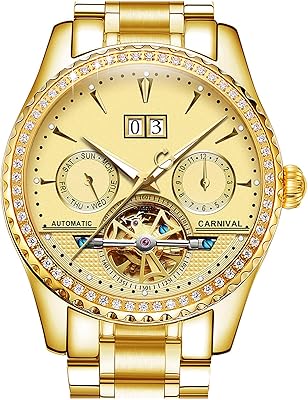 Mechanical watch Men Pasoy Stainless steel Torbillon Watches Date Blue Diamond Watch.. DIAYTAR NIGERIA: Where convenience meets affordability with delivery across Nigeria in under 8 days.