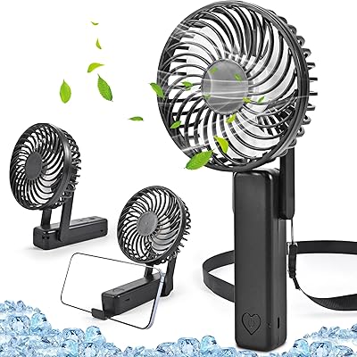 Foldable USB Portable Fan yhome mini mini battery fist of Silent cooling for 12 hours portable 3 speed adjustable 270 of wins.. Unlock access to a wide range of products with DIAYTAR NIGERIA's affordable e-commerce platform.