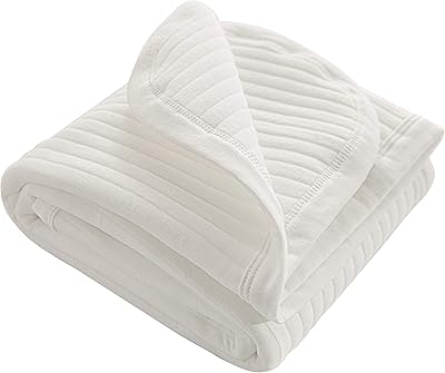 Matelased coverage in ntby cotton jersey, breathable and hot for boys and girls, size 30 x 40 inches, white striped.. DIAYTAR NIGERIA: Transforming online retail with affordable prices and consistent 5-8 day nationwide delivery.