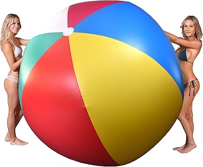 Giant giant giant inflatable beach ball of 6 ' - Choose "Merica or Classic Design" - Extra wide giant beach ball with patch repair kit included.. Explore a world of choices with DIAYTAR NIGERIA's vast catalog and budget-friendly nationwide shipping.