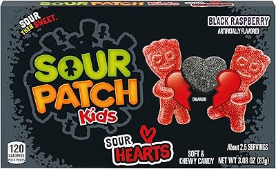 Sour Patch Kids Soft and soft candy for Valentine's Day, bitter black raspberry hearts, 3.08 oz.. DIAYTAR NIGERIA: Where thousands of products meet affordable prices and reliable 5-8 day delivery.