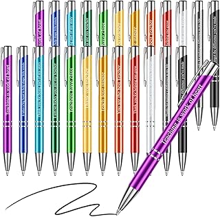 24 pieces ball pens Gift of teachers for the day of the birthday teacher Back to the School Pen -Color Pen of Metal Color Funny for teachers School supplies with black ink pen.. Buy better with DIAYTAR Nigeria — the ultimate e-commerce platform in Nigeria.