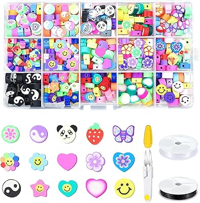 Kit of 300 pearls for the manufacture of jewelry in polymer clay nikomi bracelets with 15.. Get everything you need without leaving your home. DIAYTAR Nigeria offers a seamless shopping experience and delivers your orders quickly and reliably.