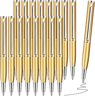 16 mini metal writing pens, short stainless steel pens with brass fittings, small ball pens for the pocket and business (gold).. DIAYTAR NIGERIA: Your one-stop e-commerce destination with affordable prices and nationwide delivery in 5-8 days.