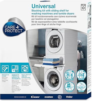 Universal Care & Protect Universal Ensemble with Sliding Support for Washing machine and dryer with square front control panel, suitable for washing machines from 47 to 62 cm deep.. Shop the smart way with DIAYTAR NIGERIA's extensive selection and budget-friendly nationwide delivery.