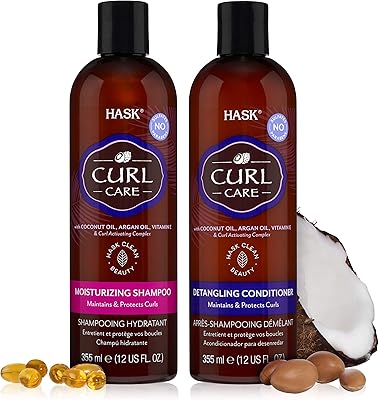 Hask Curl Care Shampoo Ensemble Bashampoing with coconut oil and Argan.. Navigate through thousands of products at pocket-friendly prices with DIAYTAR NIGERIA's easy-to-use platform.