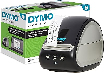 Writer 550 Dymo Label Label Printer | Labeling with direct thermal printing | Automatic label recognition | Print address labels, ship labels, barcode labels and more | EU taking.. DIAYTAR NIGERIA: Where every Nigerian finds what they need at prices they can afford, delivered promptly.