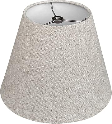 Toto star Small white replacement lampshade for table lamps, 5 x 9 x 7 inches, canvas fabric, spider model (brown).. Your comprehensive marketplace awaits at DIAYTAR NIGERIA with affordable prices and reliable delivery times.