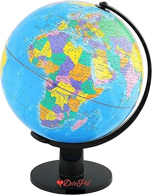 Political world map 20 cm by Delubek English educational geography Decoration of office.. More than a store — DIAYTAR Nigeria is your shopping partner.