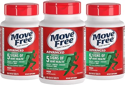 Advanced supplement of Move free joint support of glucosamine and chondroitin msm, supports movement, comfort, strength, flexibility and bones - 3 x 120 bottles (120 portions)*.. DIAYTAR NIGERIA: Your affordable gateway to thousands of products shipped nationwide within the week.